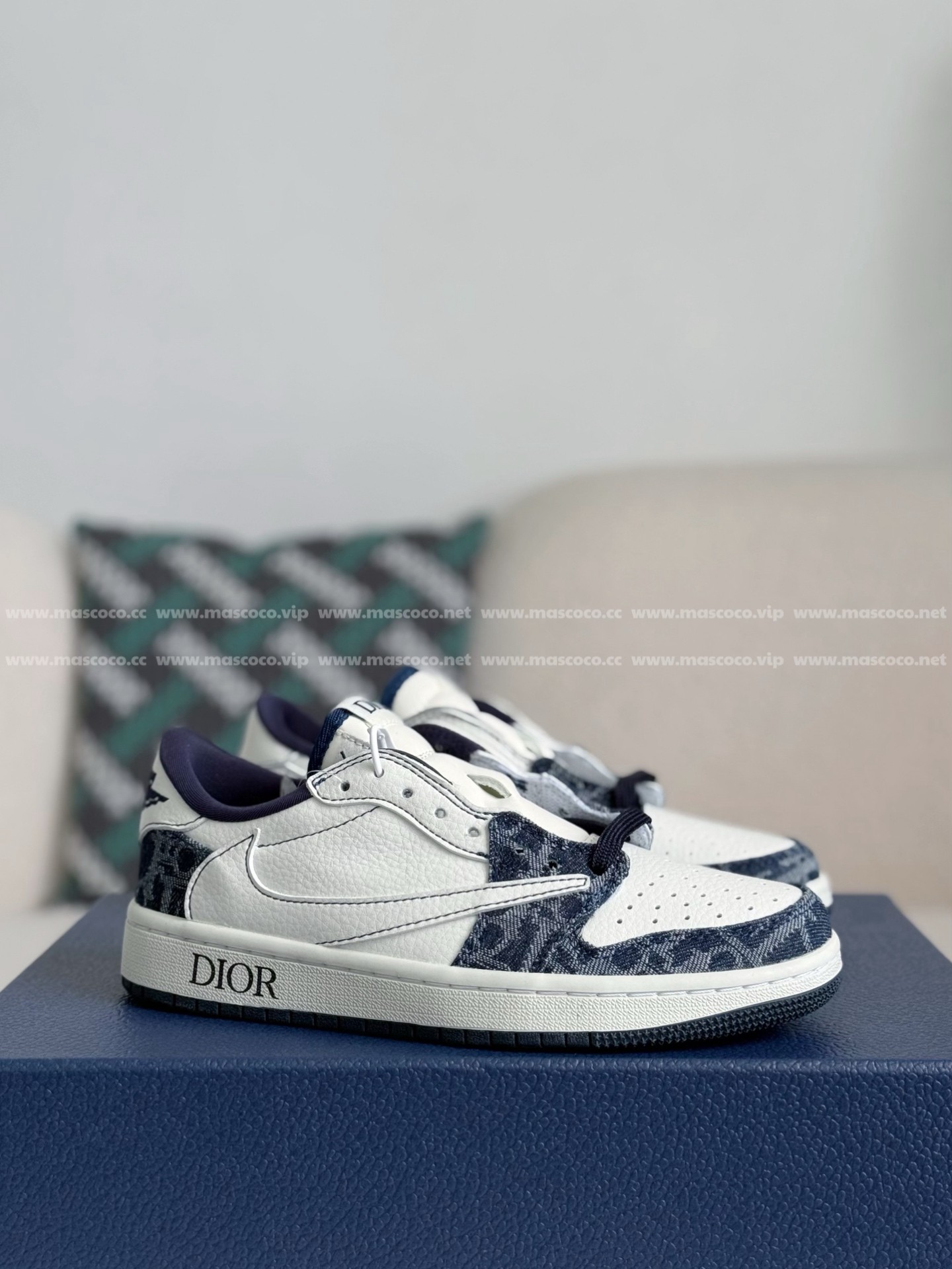 「#4013」Dior x Jordan Air Jordan 1 Low Golf 6.0 Sneakers - 图片 2