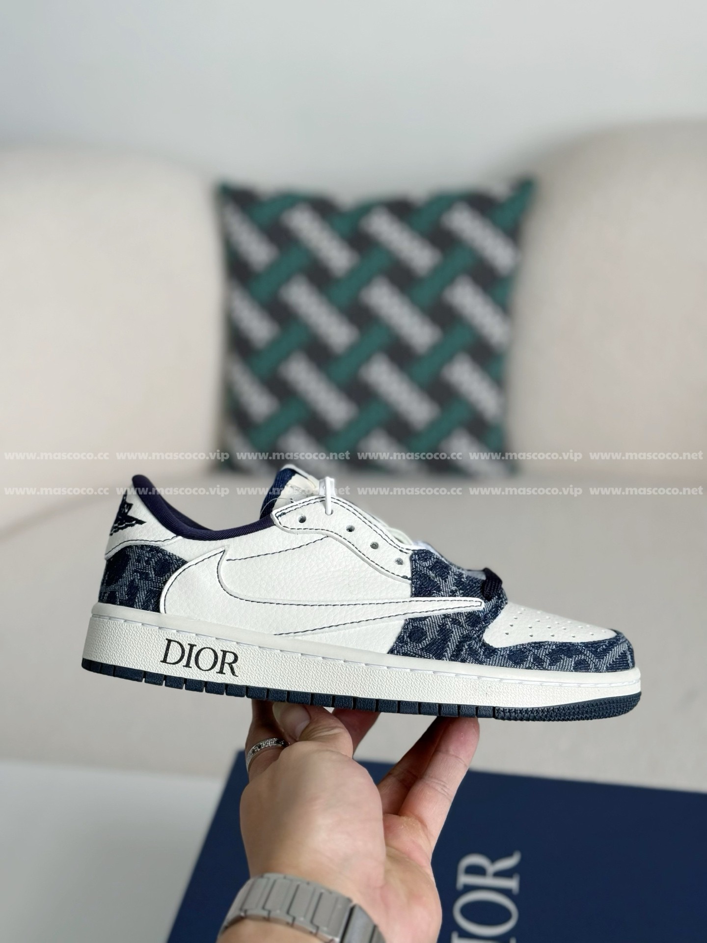 「#4013」Dior x Jordan Air Jordan 1 Low Golf 6.0 Sneakers - 图片 6