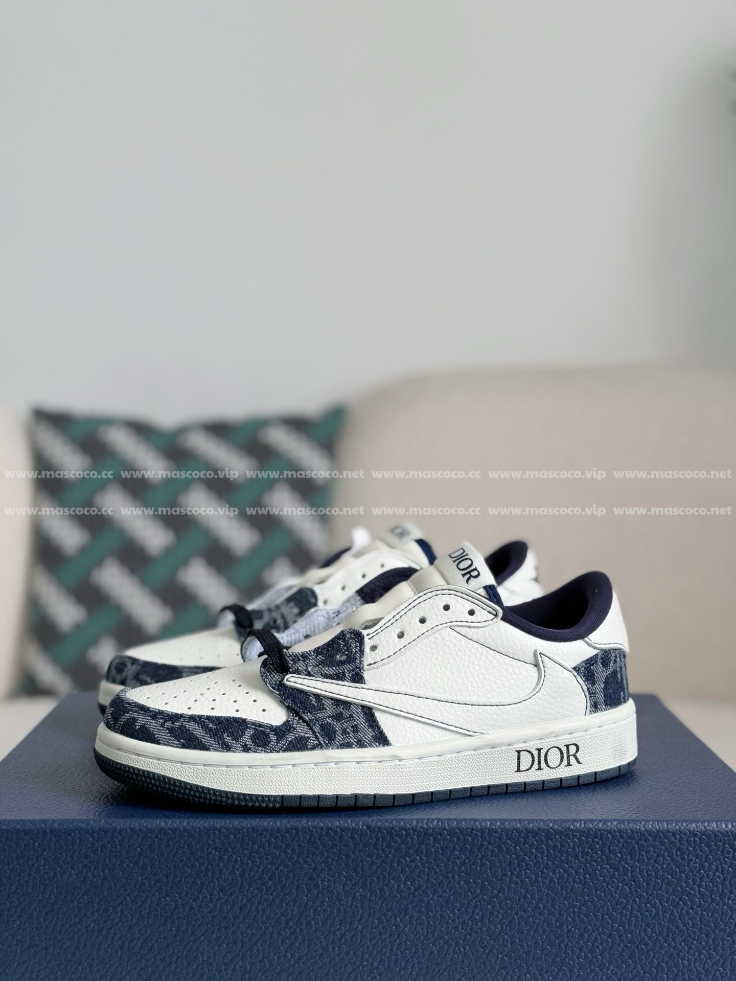 「#4013」Dior x Jordan Air Jordan 1 Low Golf 6.0 Sneakers