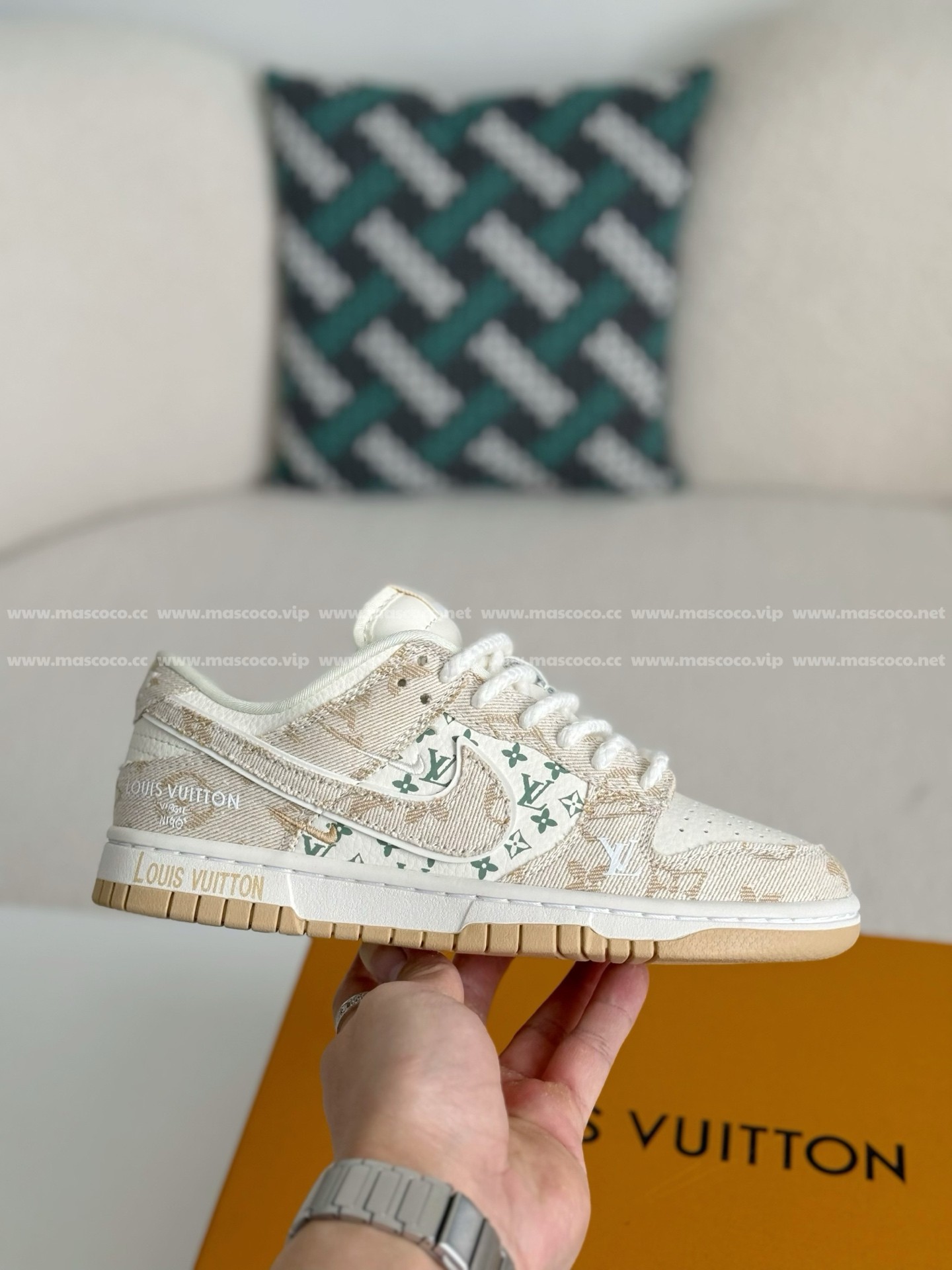 「#4018」LOUIS VUITTON x Nike Dunk Casual Sneakers - 图片 6