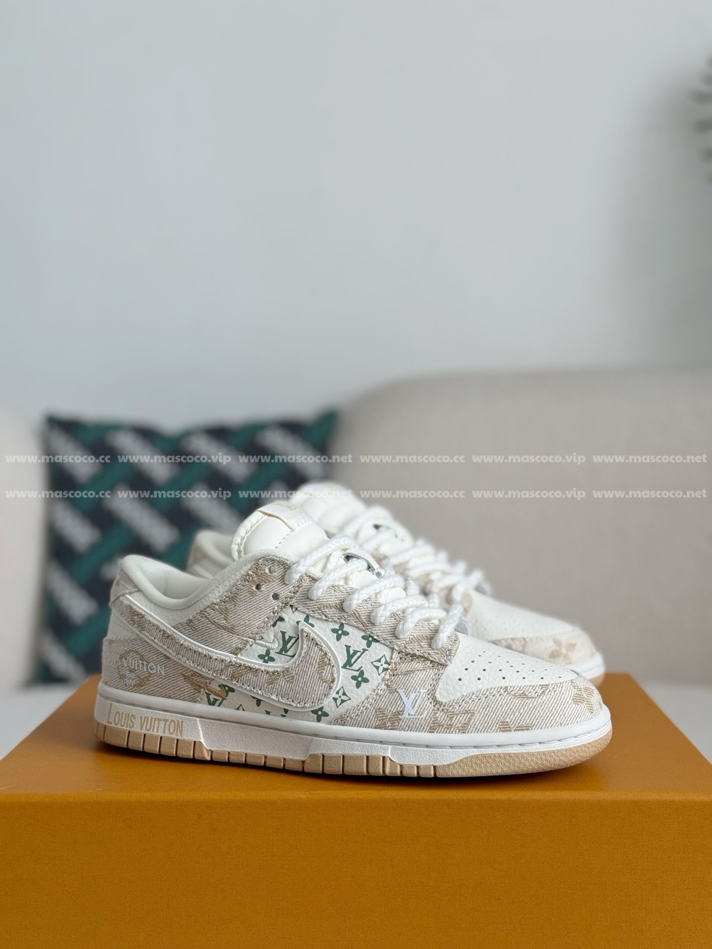 「#4018」LOUIS VUITTON x Nike Dunk Casual Sneakers - 图片 2