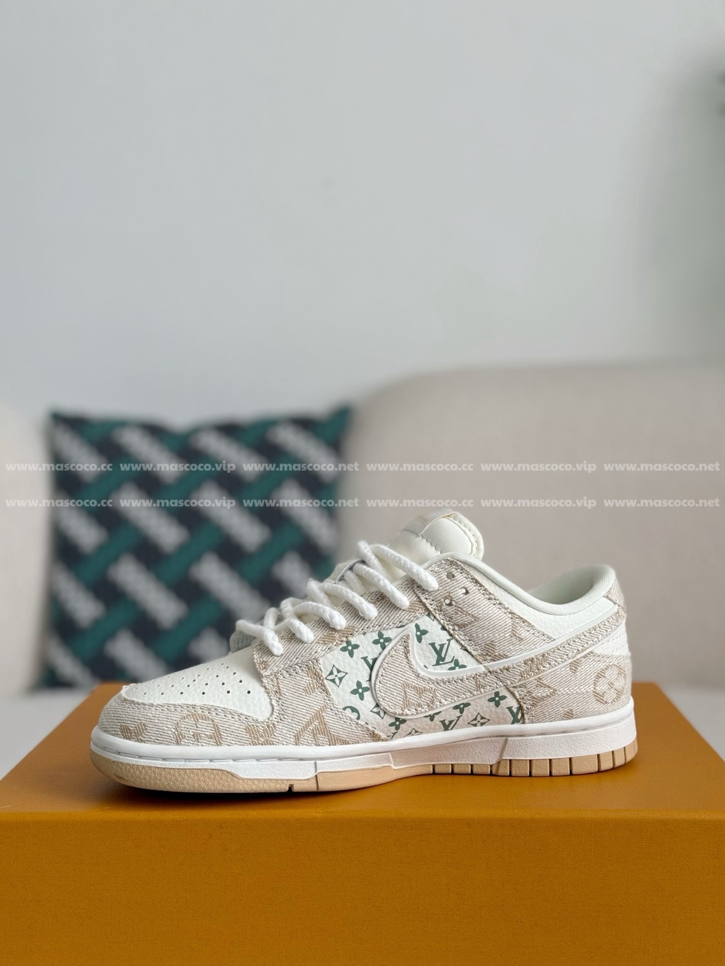 「#4018」LOUIS VUITTON x Nike Dunk Casual Sneakers - 图片 4