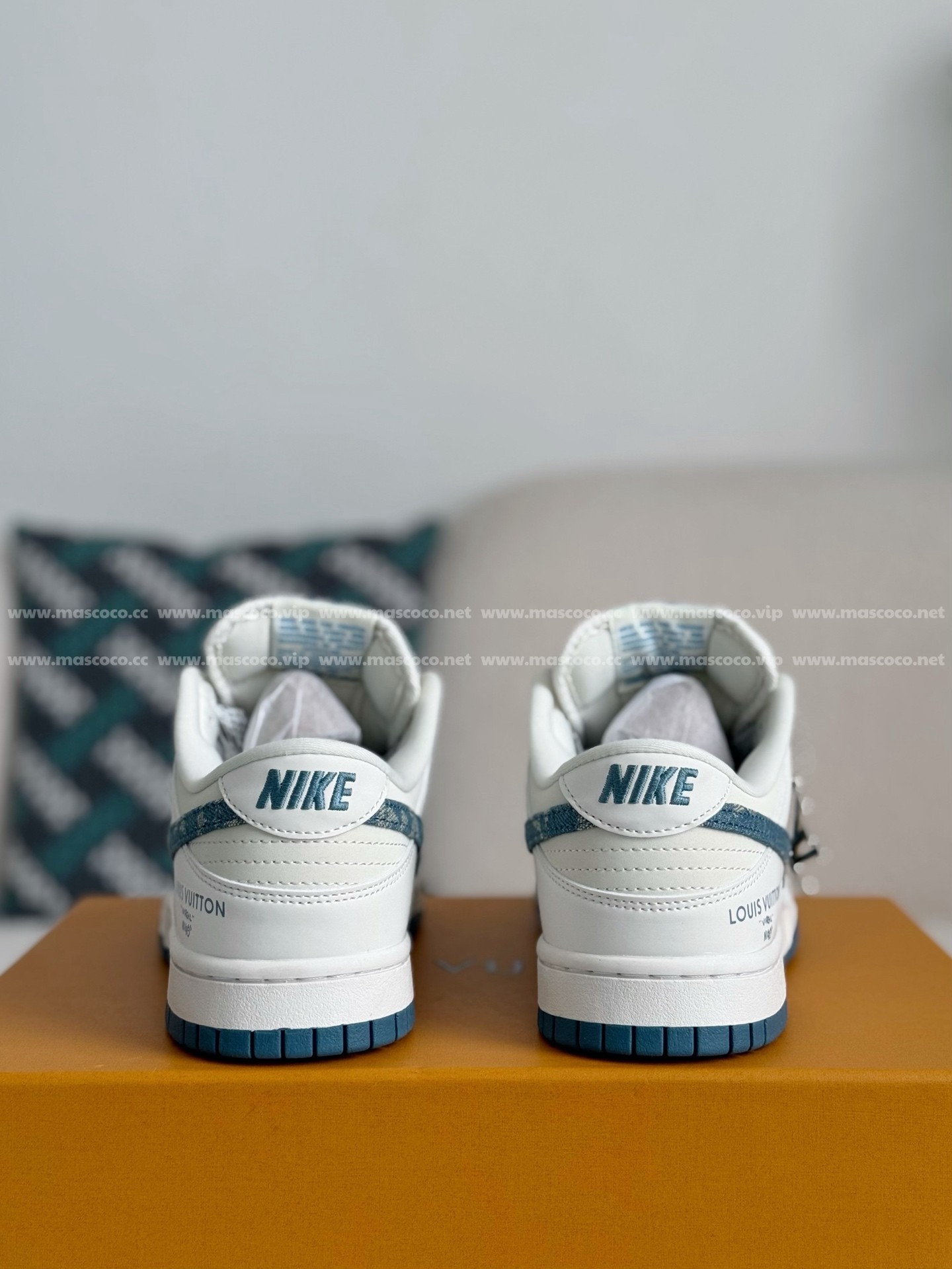 「#4020」LOUIS VUITTON x Nike Dunk Casual Sneakers - 图片 3