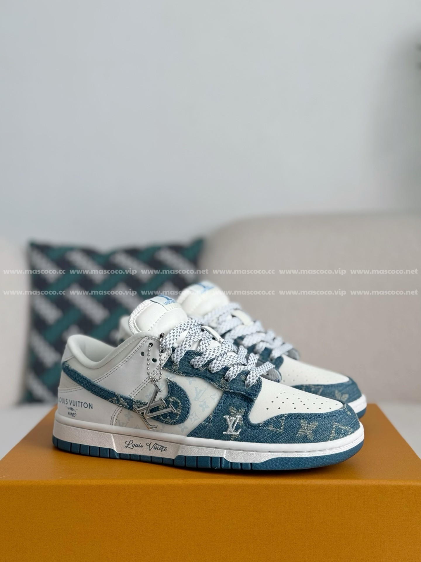 「#4020」LOUIS VUITTON x Nike Dunk Casual Sneakers - 图片 2
