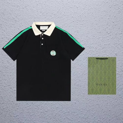 「#4094」Gucci 2025 new jacquard cotton polo (no box)