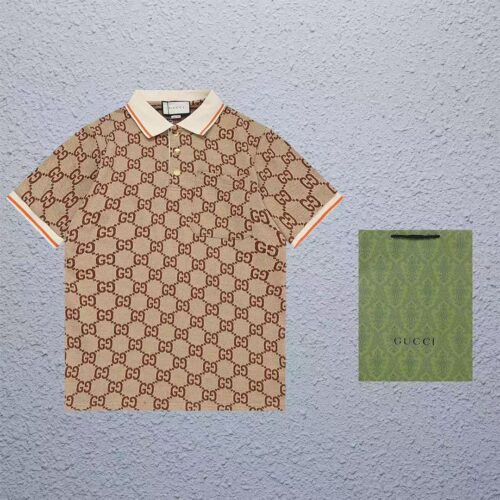 「#4095」Gucci 2025 new jacquard cotton polo (no box)