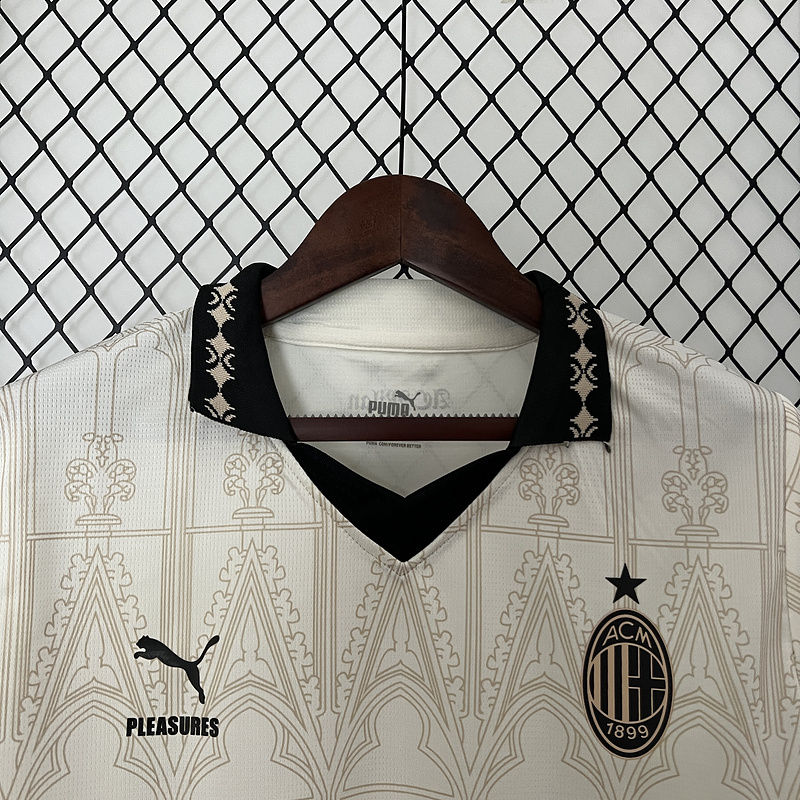 「#4128」23/24 AC Milan Beige JERSEY - 图片 3