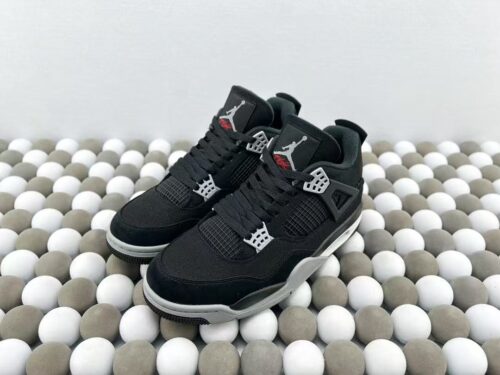 「#4329」Jordan Air Jordan 4 Retro Eminem Carhartt Retro Basketball Shoes Black