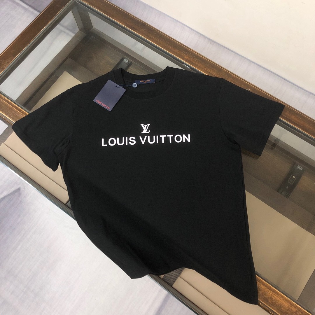 「#4358」Louis Vuitton Summer New Round Neck Short Sleeve T-Shirt