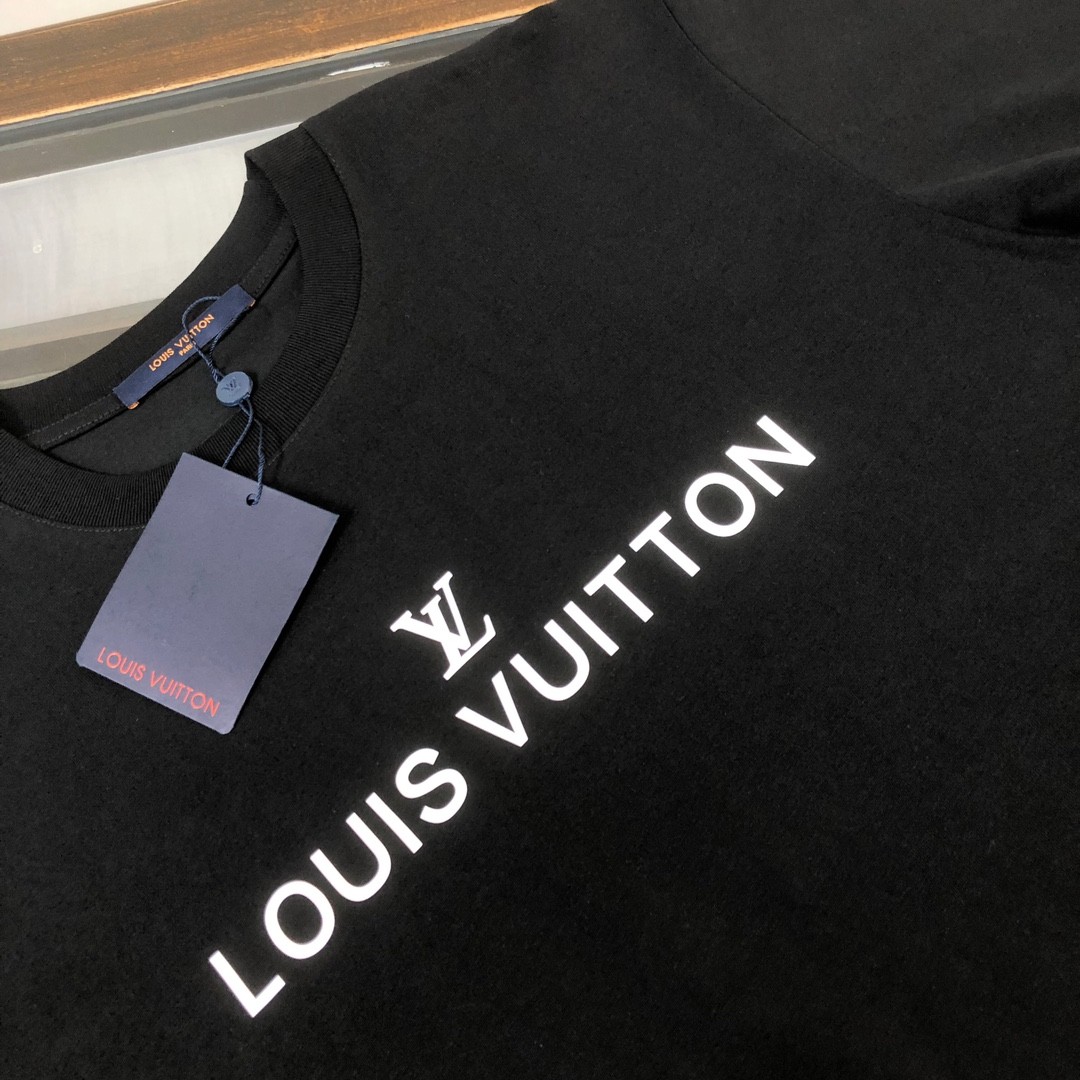 「#4358」Louis Vuitton Summer New Round Neck Short Sleeve T-Shirt - 图片 4