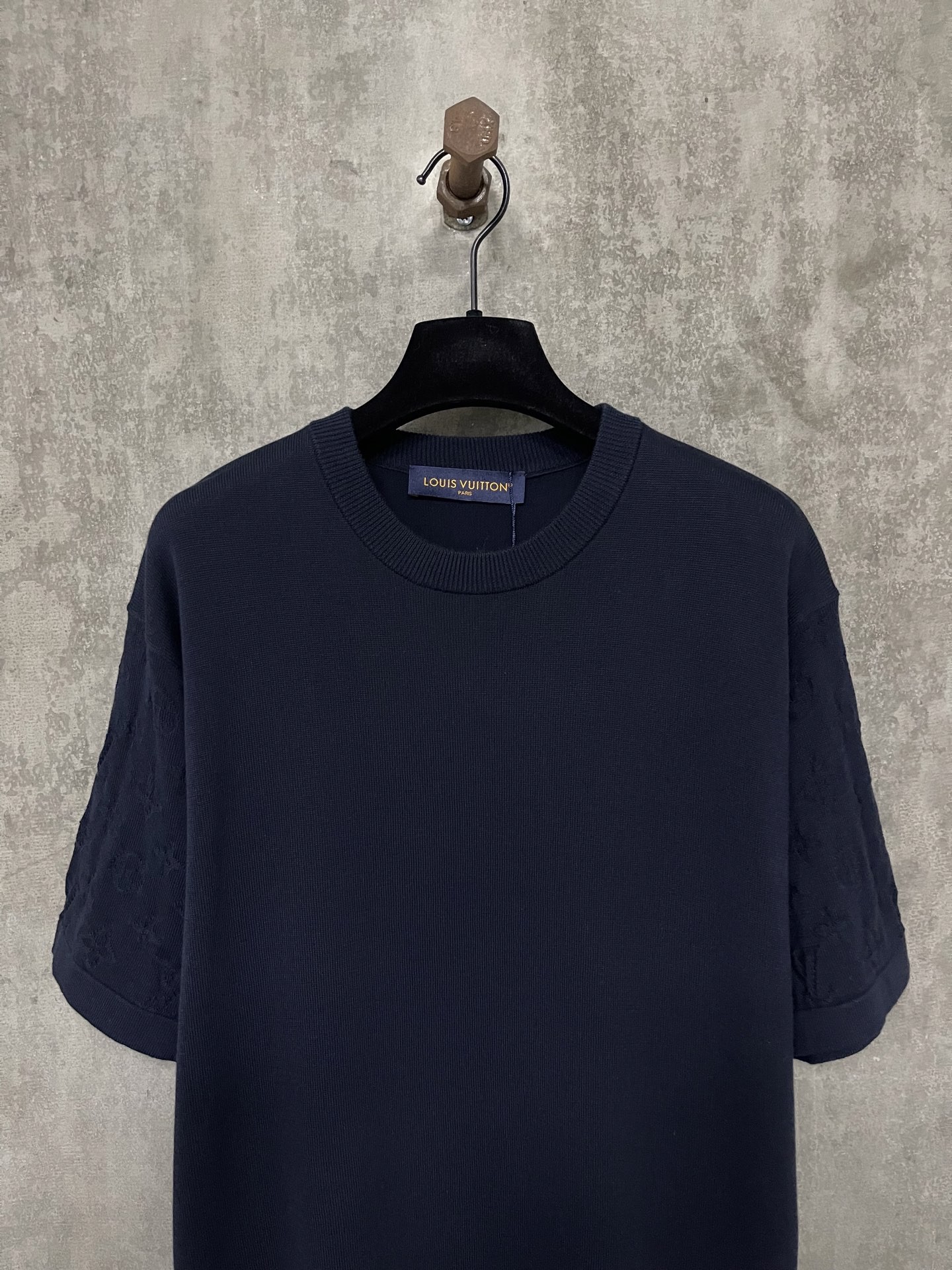 「#4364」Louis Vuitton Cotton Jacquard Crew Neck Short Sleeve T-Shirt - 图片 3