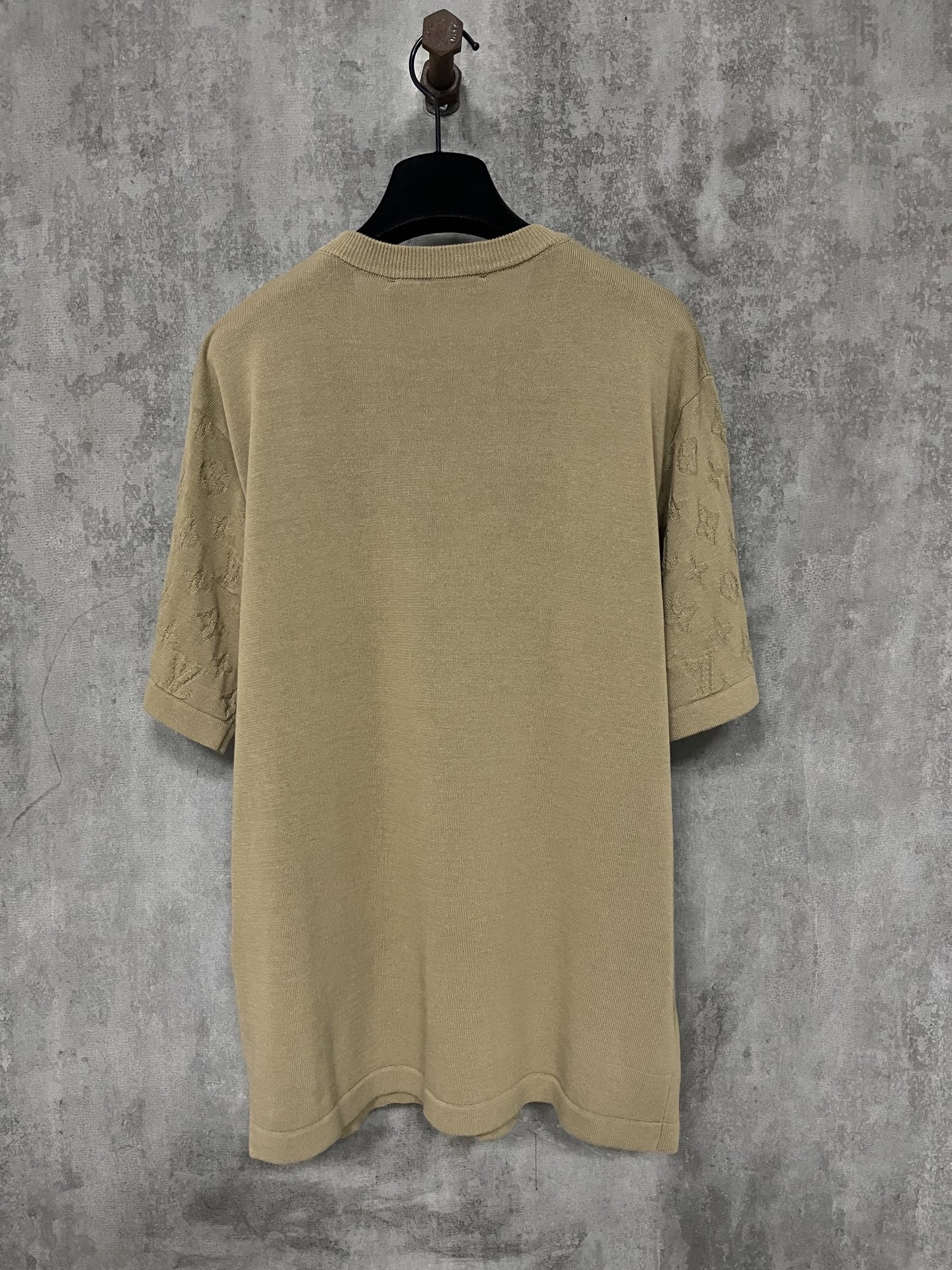 「#4365」Louis Vuitton Cotton Jacquard Crew Neck Short Sleeve T-Shirt - 图片 2
