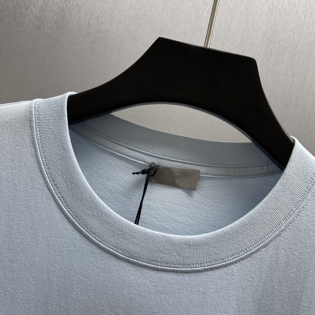 「#4378」Dior-CD Dream House and Dynamic Tree Shadow T-shirt - 图片 3