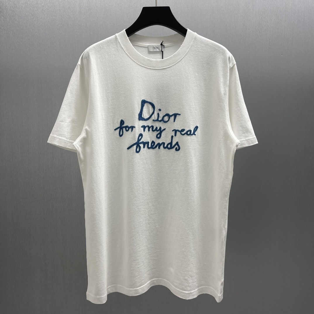「#4380」Dior-CD Friends Private Letter Short Sleeve
