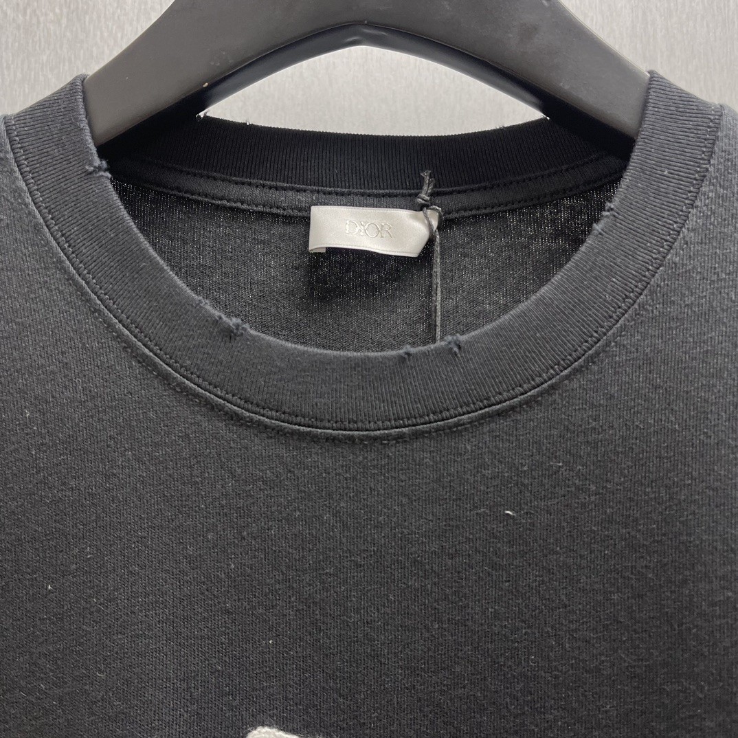 「#4381」Dior-CD Friends Private Letter Short Sleeve - 图片 3