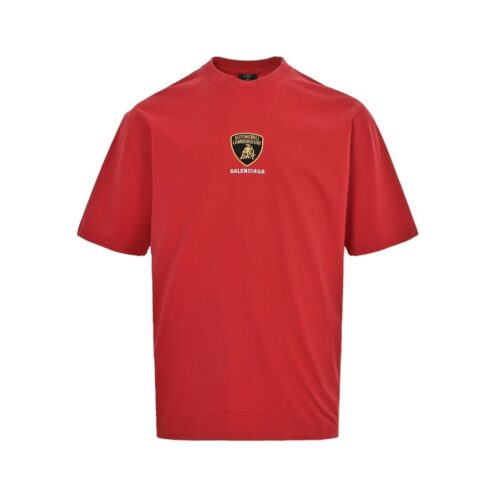 「#4402」Balenciaga 25ss Lamborghini co-branded embroidered short sleeve
