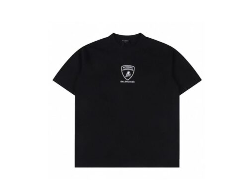 「#4404」Balenciaga 25SS Lamborghini co-branded printed short-sleeved T-shirt