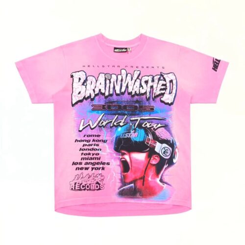 「#4435」Hellstar printed graphic crew neck short sleeve T-shirt