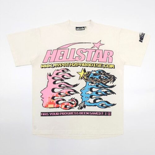 「#4437」Hellstar printed pattern crew neck short sleeve T-shirt Unisex