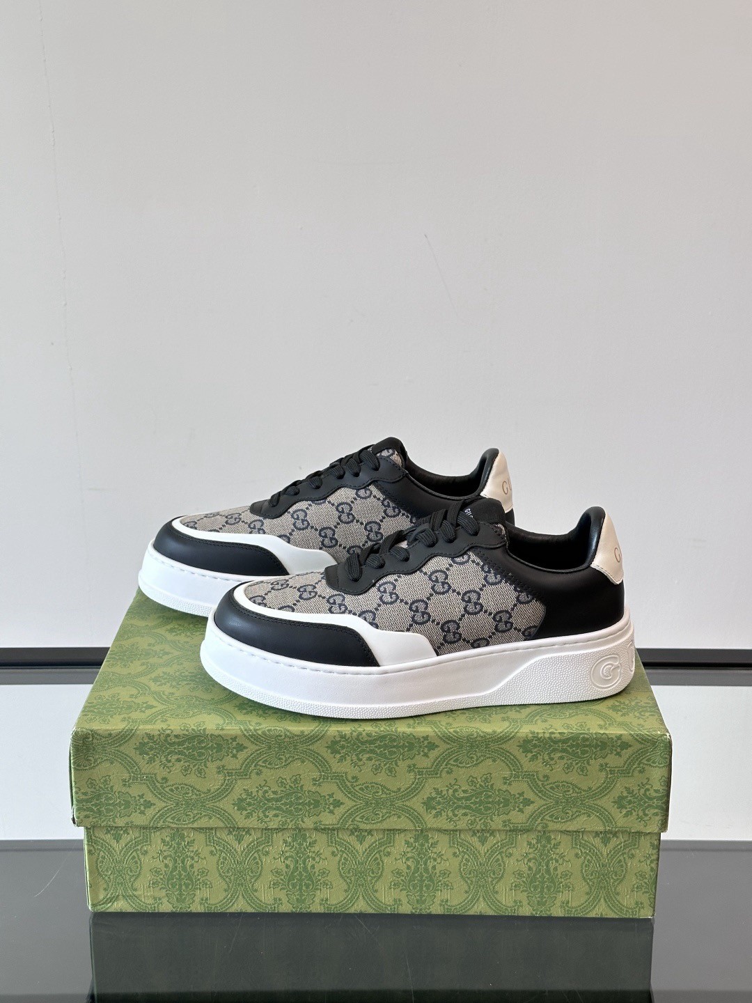「#4568」GUCCI imported cowhide thick-soled casual shoes - 图片 3