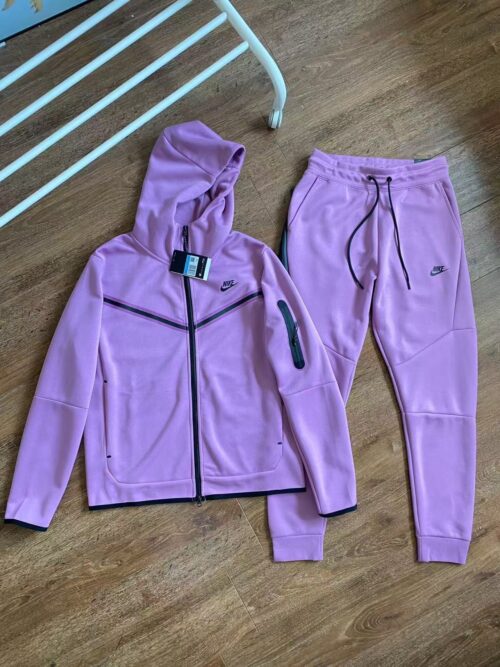 「#4663」Nike Sportswear NSW Tech Fleece Zip-Up Hoodie Set