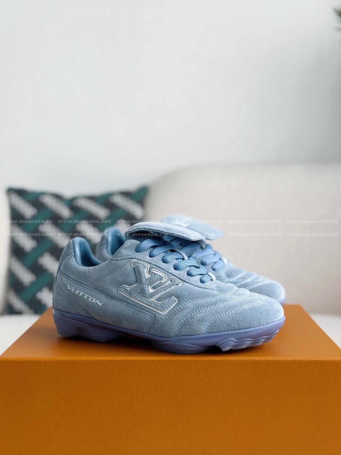 「#4696」LOUIS VUITTON FOOTPRINT SOCCER CASUAL SHOES - 图片 2