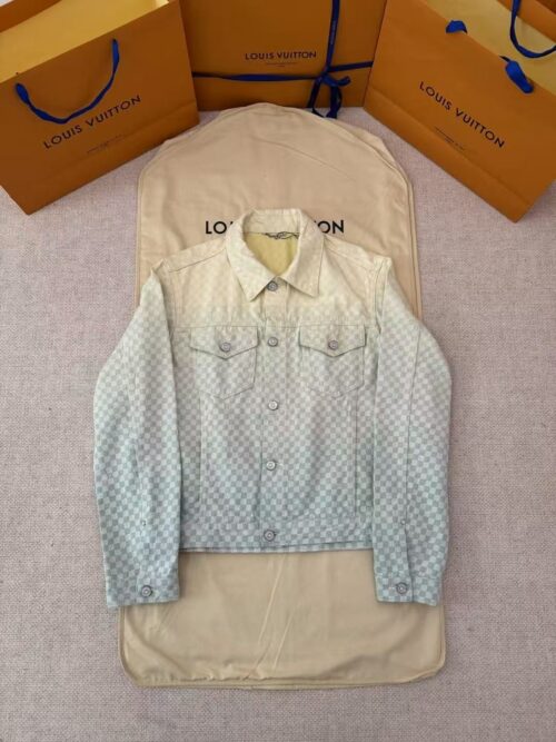 「#4742」LOUIS VUITTON SS25 gradient lapel single-breasted long-sleeved jacket