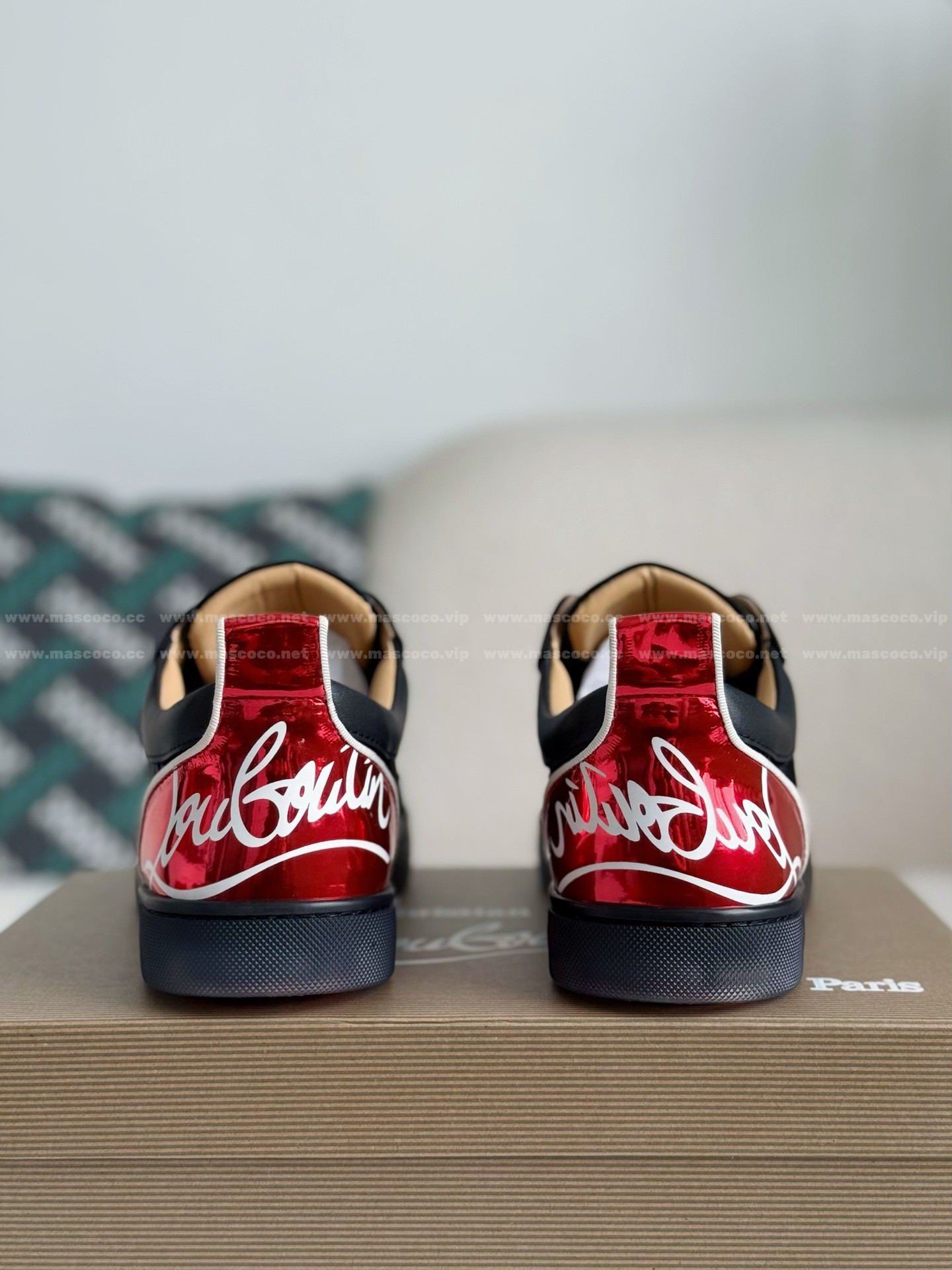「#4776」Christian Louboutin Faux Suede Sneakers - 图片 3