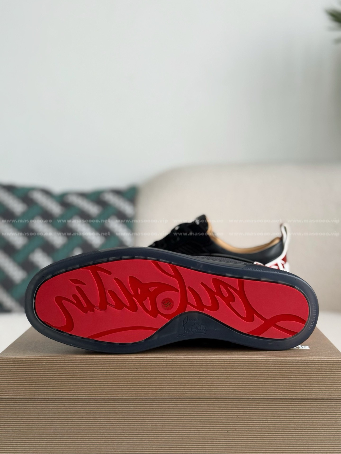 「#4776」Christian Louboutin Faux Suede Sneakers - 图片 5