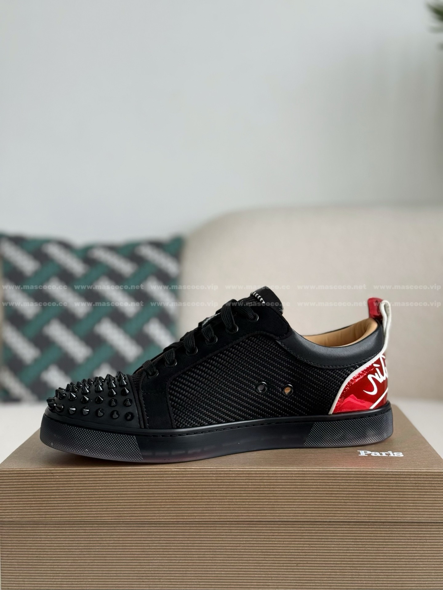 「#4776」Christian Louboutin Faux Suede Sneakers - 图片 4