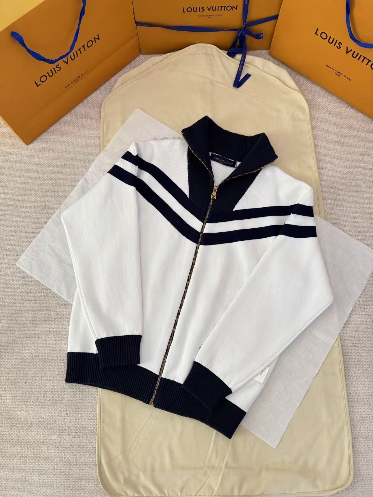 「#4788」LOUIS VUITTON Knitted striped sailing jacket - 图片 3