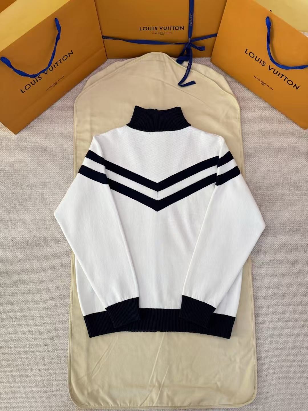 「#4788」LOUIS VUITTON Knitted striped sailing jacket - 图片 2