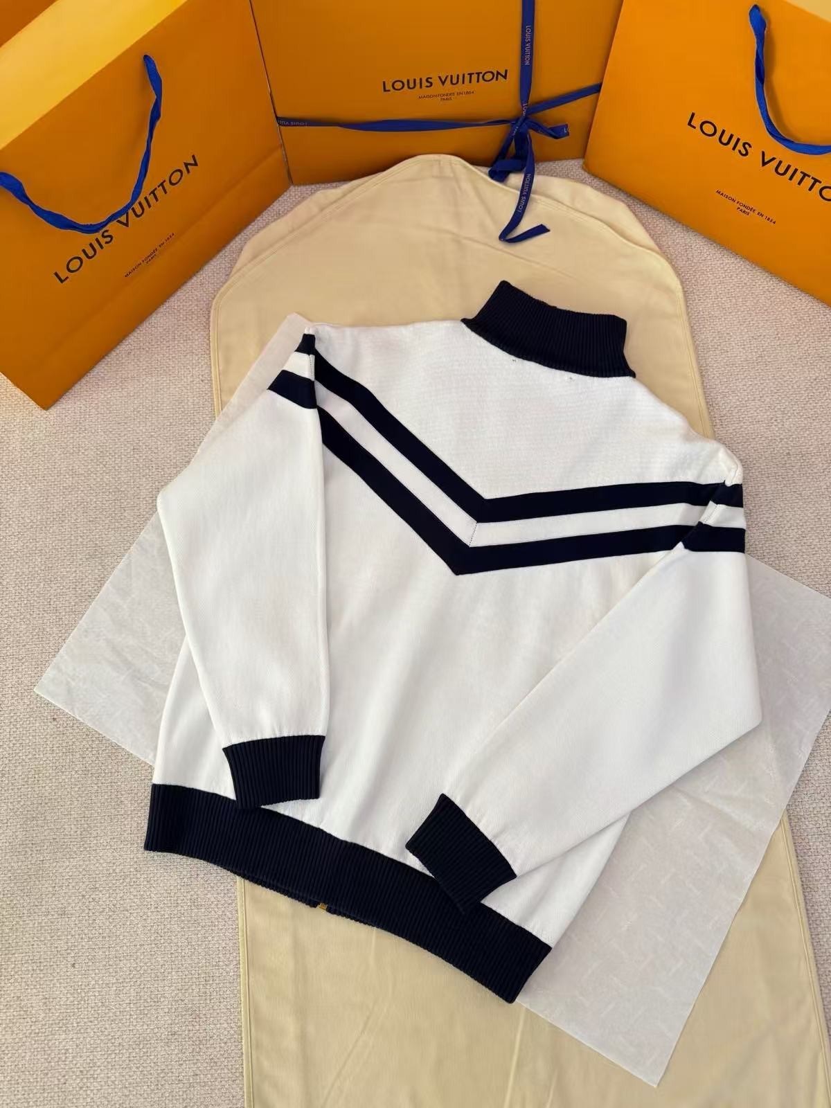 「#4788」LOUIS VUITTON Knitted striped sailing jacket - 图片 4