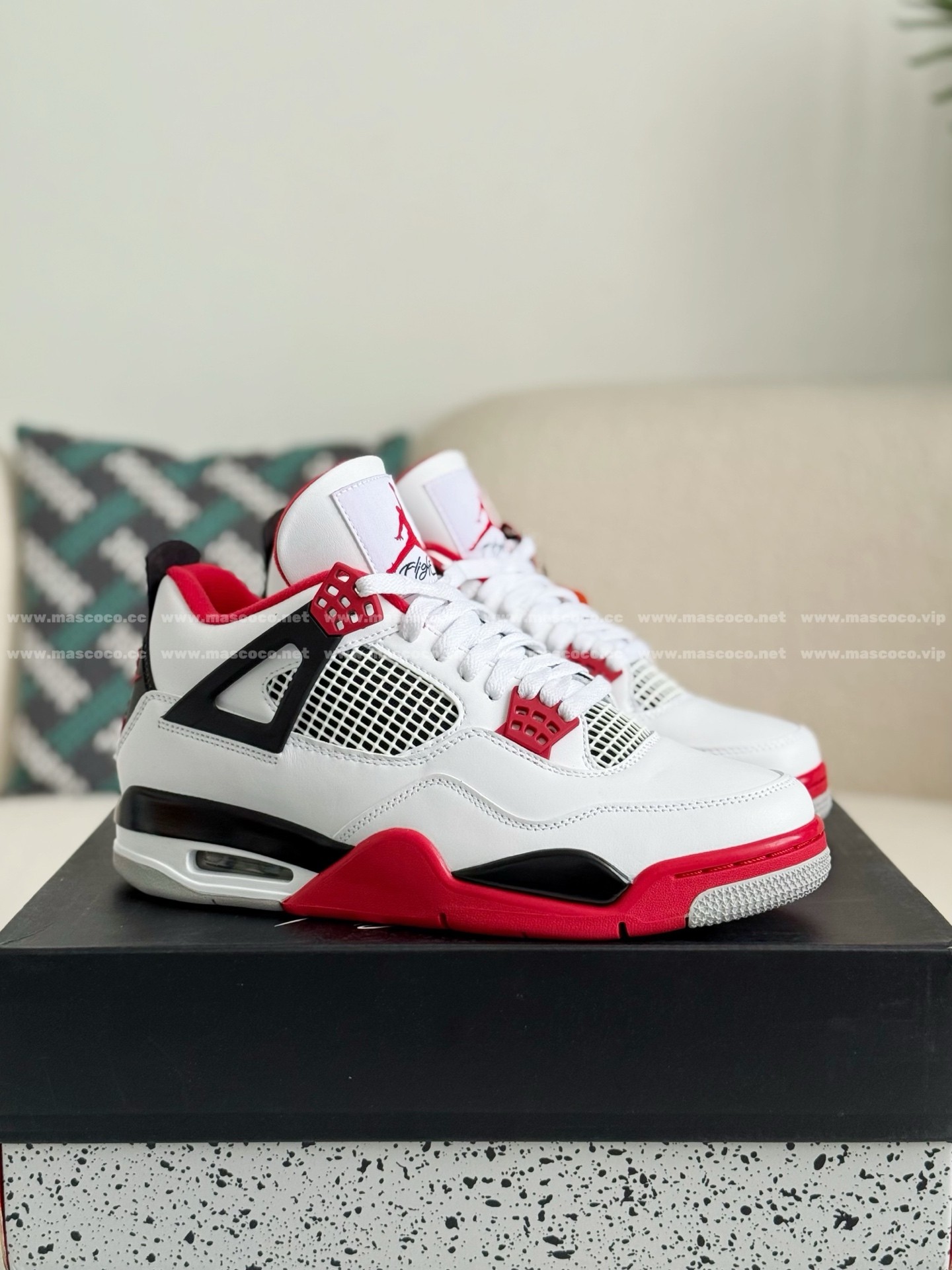 「#4844」Jordan Air Jordan 4 Retro Basketball Shoes - 图片 2