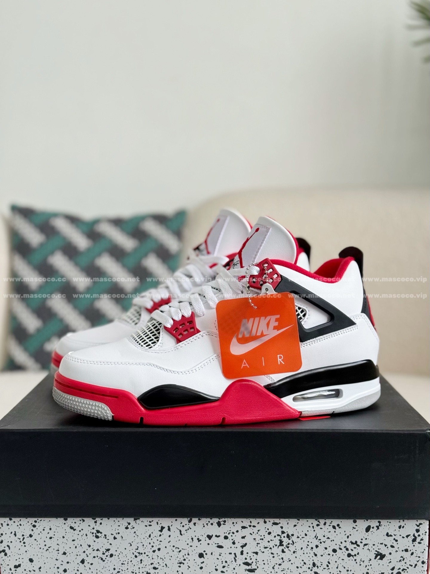 「#4844」Jordan Air Jordan 4 Retro Basketball Shoes