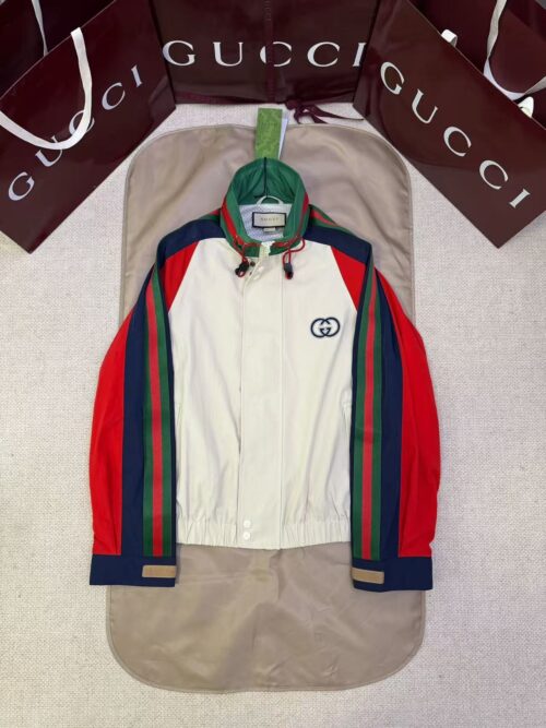 「#4848」GUCCI nylon contrast stitching jacket