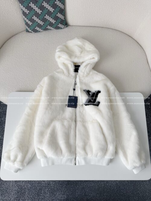「#4865」Louis Vuitton Hooded Fleece Jacket