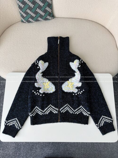 「#4867」Louis Vuitton x Nigo Joint Model FW25 Lapel Sweater