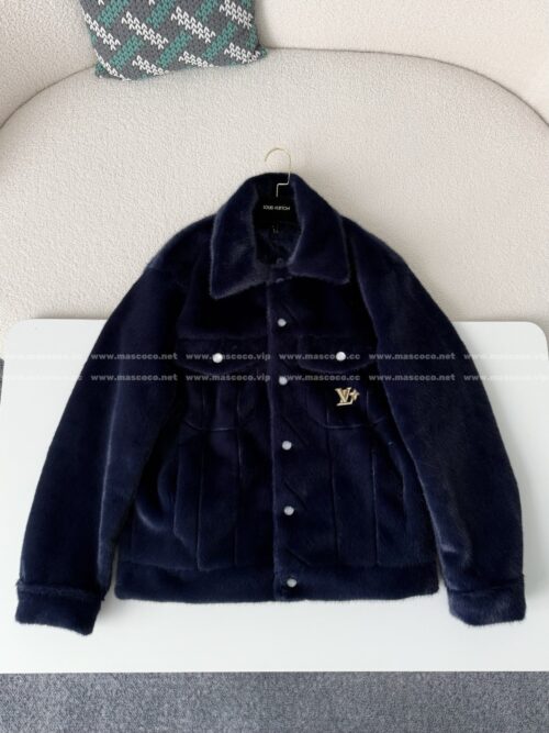 「#5168」Louis Vuitton x Nigo Joint Model FW25 Single-Breasted Fur Coat