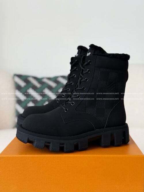 「#5175」LOUIS VUITTON RANGER LEATHER ANKLE BOOTS