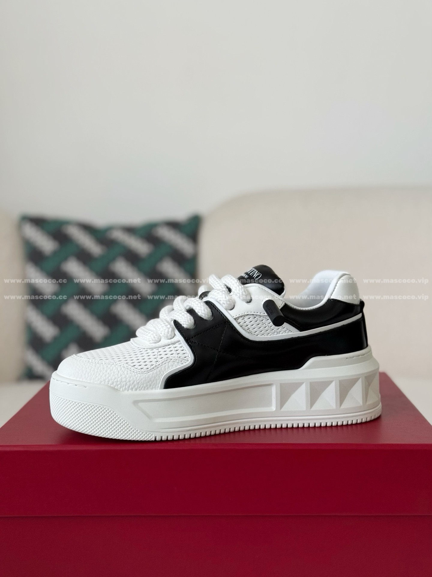 「#5176」Valentino One Stud Sneakers - 图片 4