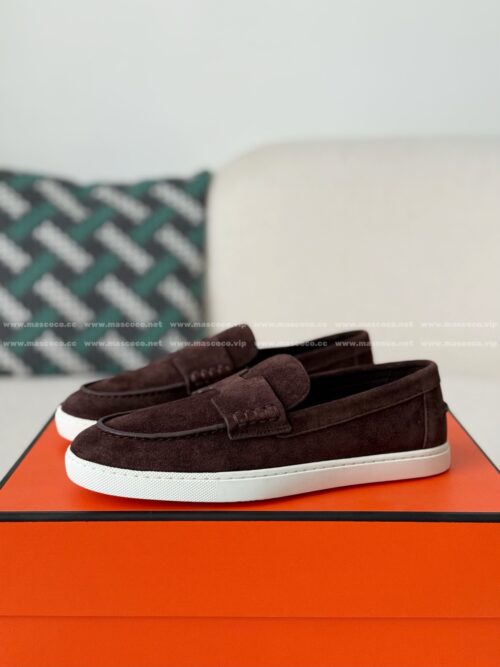 「#5182」Hermes Faux Suede Loafers