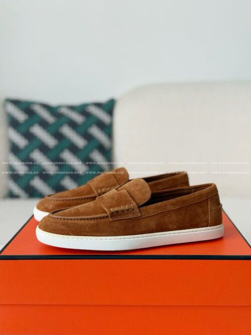 「#5188」Hermes Faux Suede Loafers