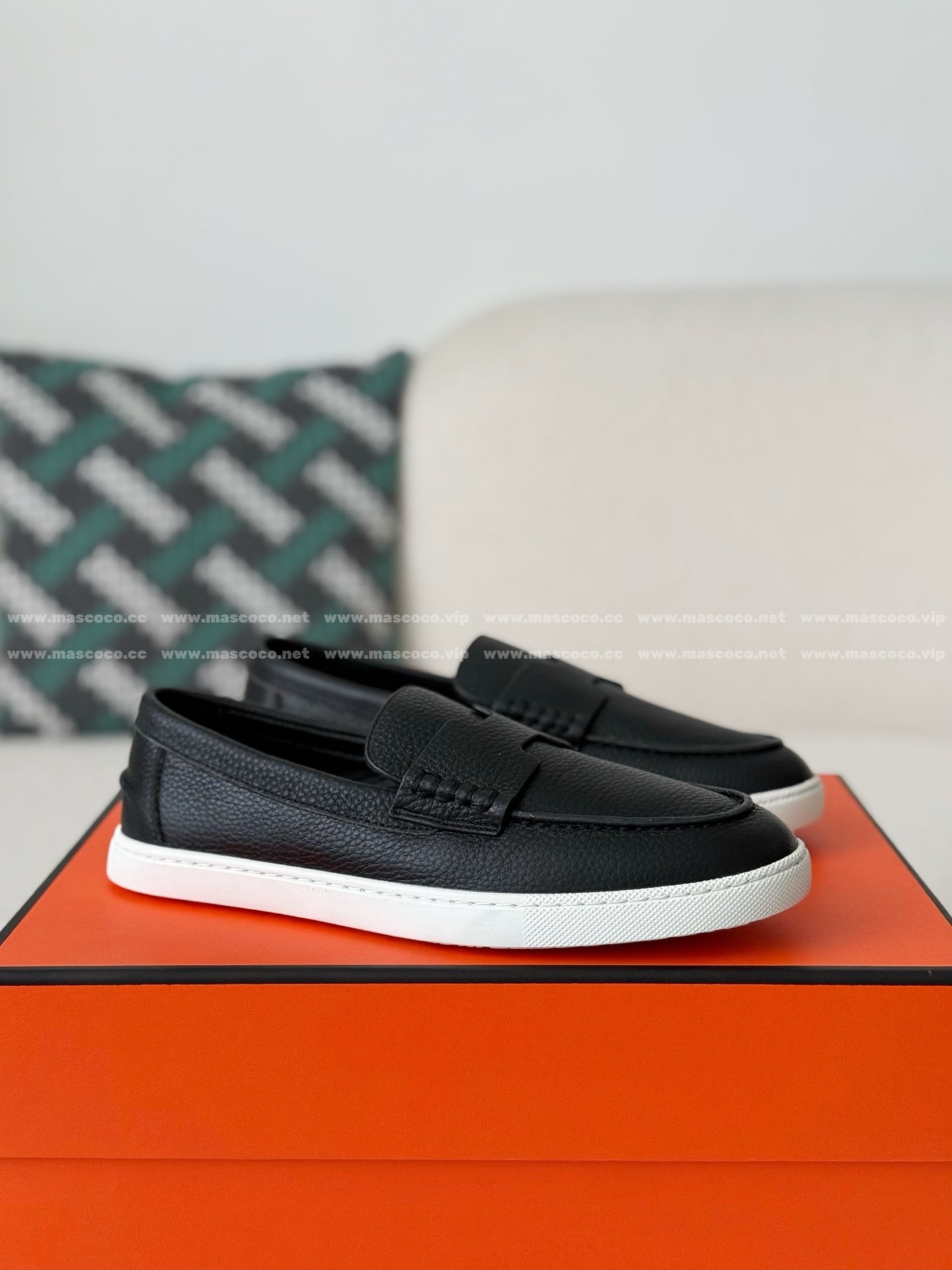 「#5190」Hermes Leather Loafers - 图片 2