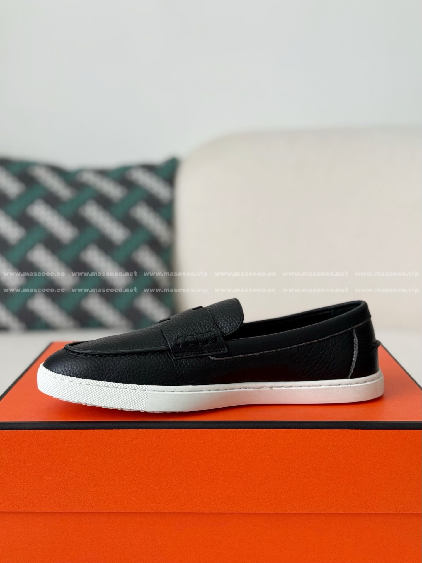 「#5190」Hermes Leather Loafers - 图片 4