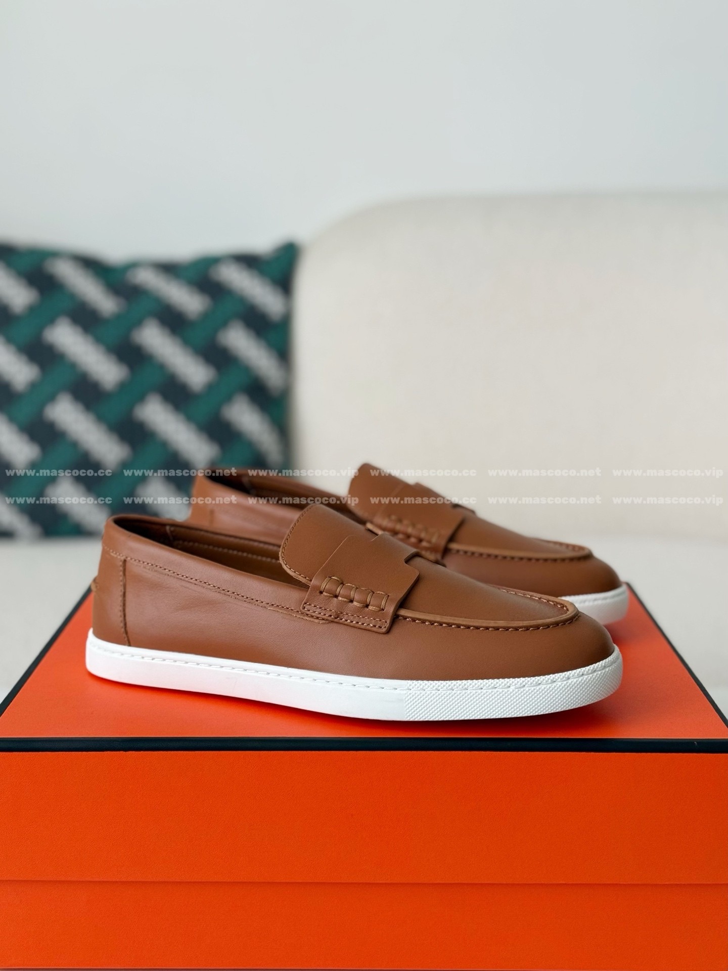 「#5191」Hermes Leather Loafers - 图片 2