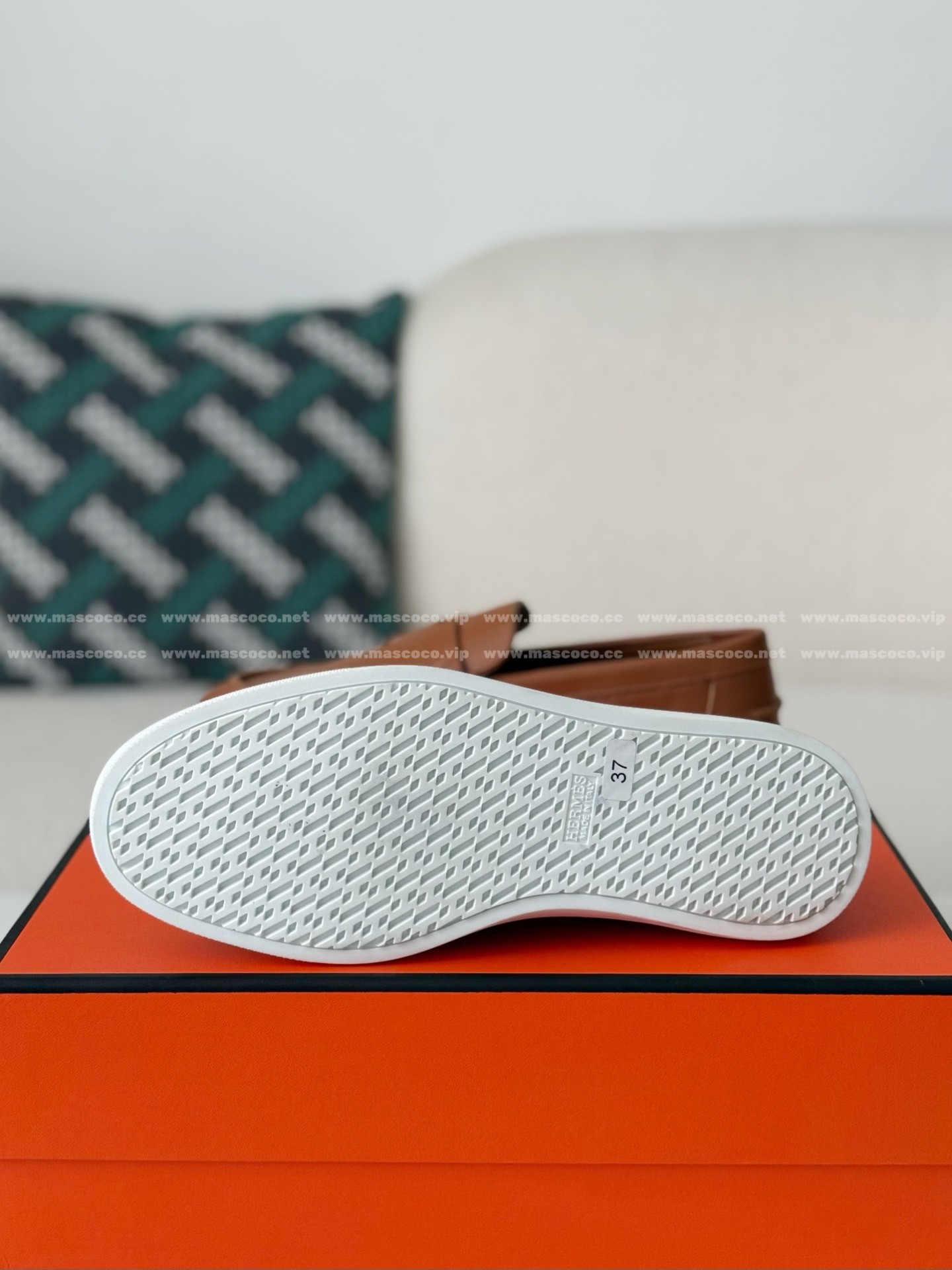 「#5191」Hermes Leather Loafers - 图片 5