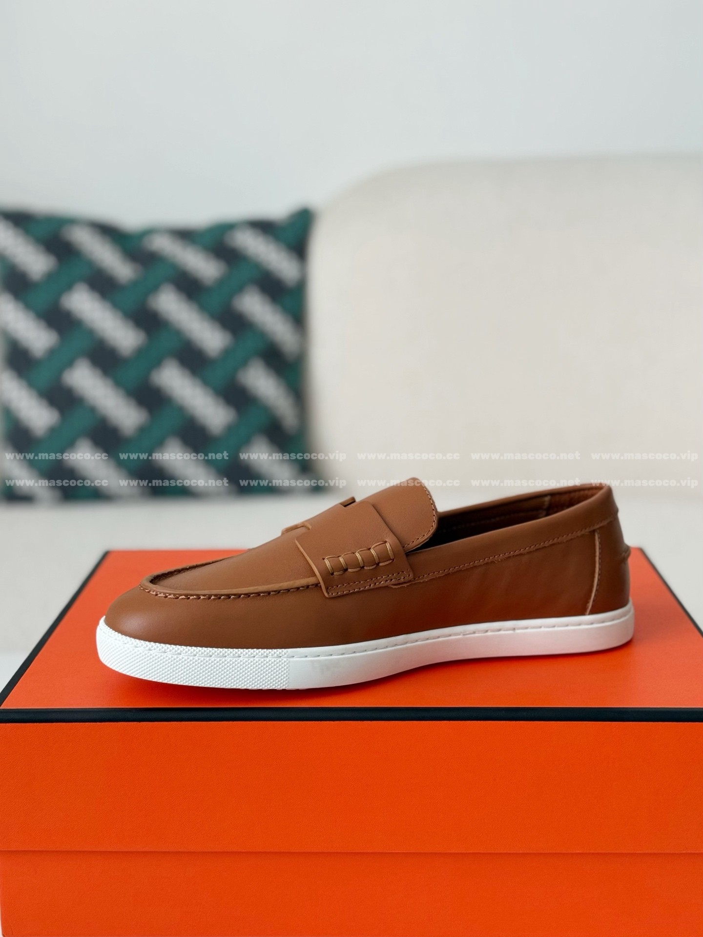 「#5191」Hermes Leather Loafers - 图片 4
