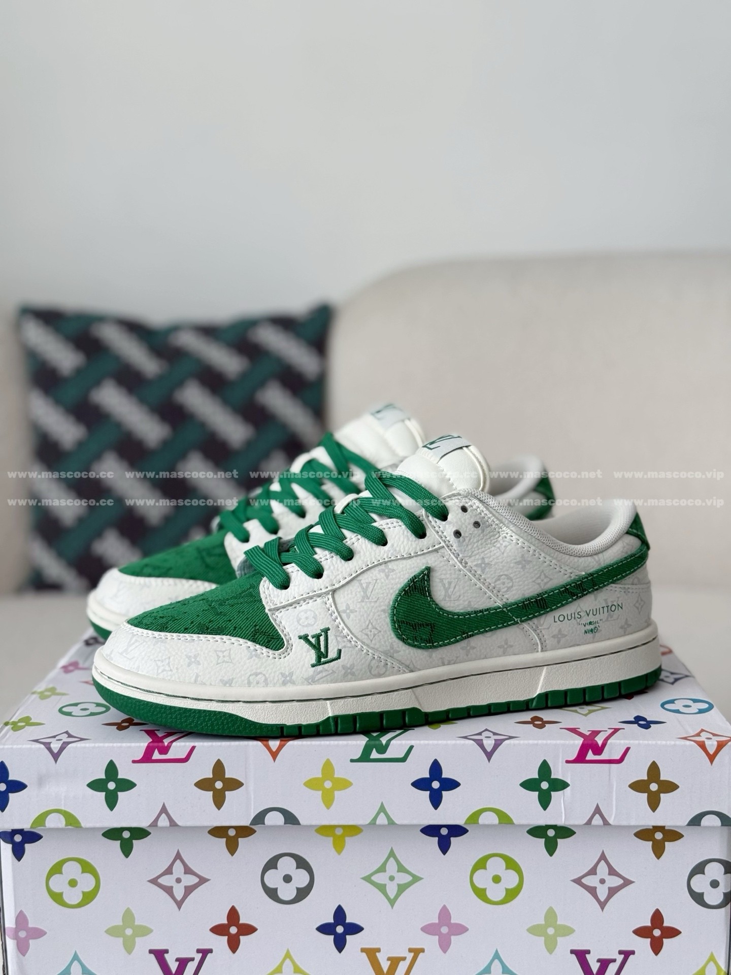 「#5198」Louis Vuitton x Nike Dunk Casual Sneakers