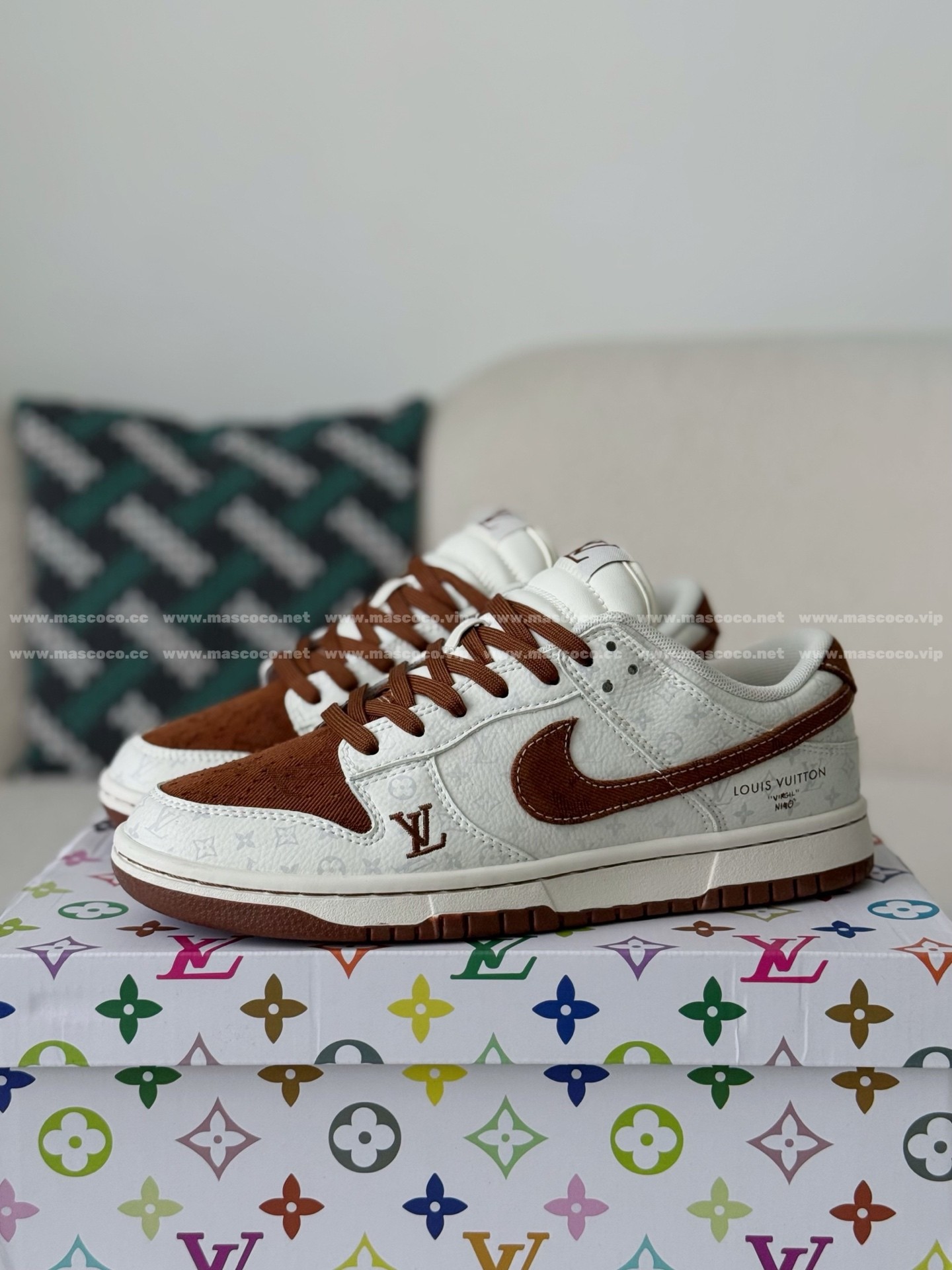 「#5199」Louis Vuitton x Nike Dunk Casual Sneakers